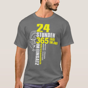 T-shirt Pompier Appel d'urgence 112 Service d'urgence D
