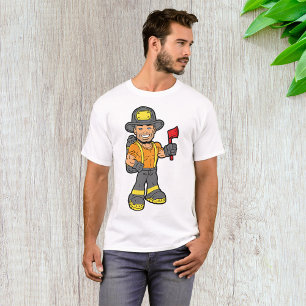 T-shirt Pompier Avec Un Axe