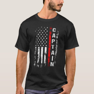 T-shirt Pompier Capitaine Pompier Capitaine Chef Gif