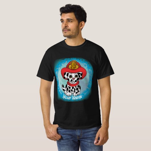 T-shirt pompier Chien Chien Chien Chien Chien Chie (Devant entier)
