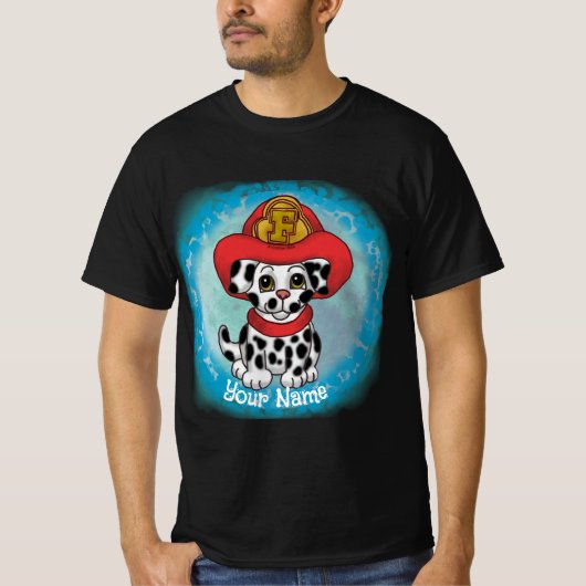 T-shirt pompier Chien Chien Chien Chien Chien Chie (Devant)
