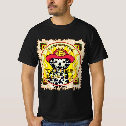T-shirt pompier dalmate (Devant)