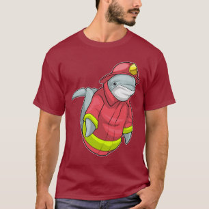 T-shirt Pompier dauphin Département des incendies