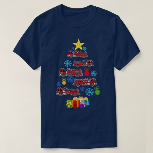 T-shirt Pompier de Noël (Design devant)