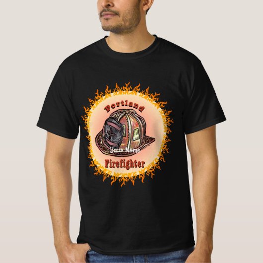 T-shirt Pompier de Portland (Devant)