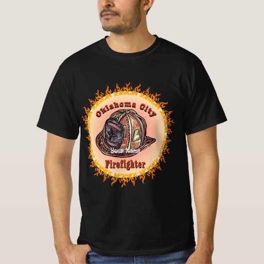 T-shirt Pompier d'Oklahoma City (Devant)