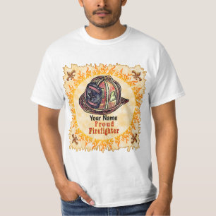 T-shirt pompier fier
