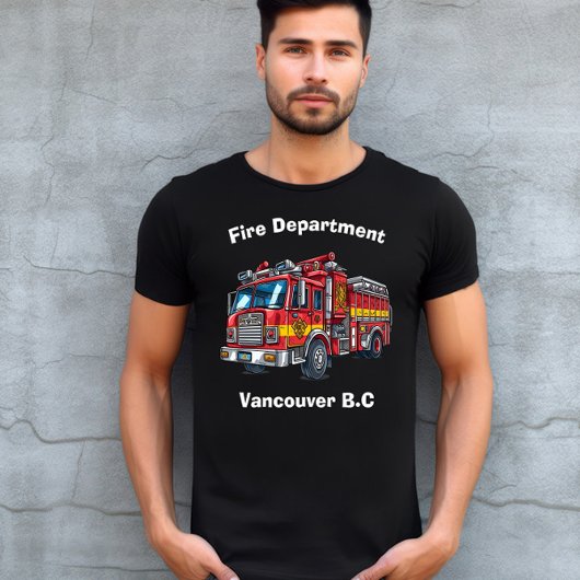 T-shirt Pompier héroïque à la ville d'urgence