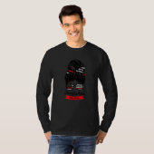 T-shirt Pompier hors service Agent de pompier (Devant entier)