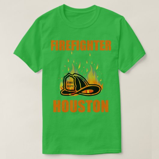 T-shirt Pompier Houston Fire Department Cadeau (Design devant)