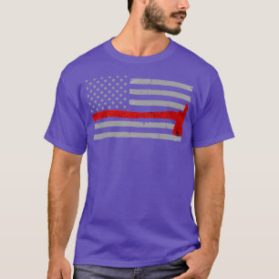 T-shirt Pompier Mince Red Line Ax