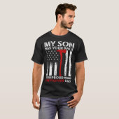 T-shirt Pompier Mon Fils A Votre Fier Pompier Papa (Devant entier)