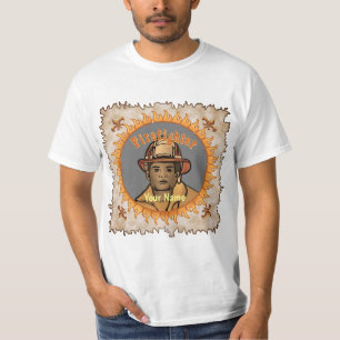 T-shirt Pompier noir
