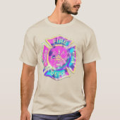 T-shirt Pompier Pastel Tie Dye (Devant)
