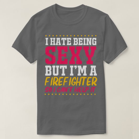 T-shirt Pompier pompier chef amusant pompier (Design devant)