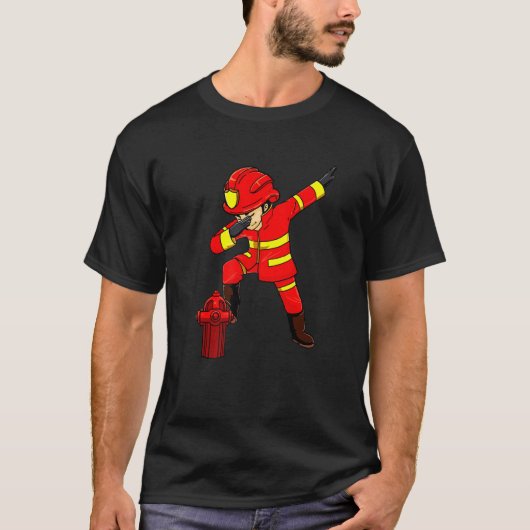 T-shirt Pompier pompier Dabbing Dab Dancing Costume Bo (Devant)