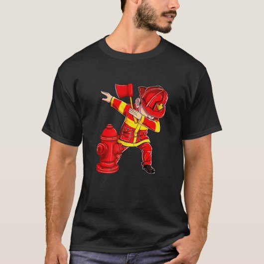 T-shirt Pompier pompier Dabbing Dab Dancing Costume Bo (Devant)