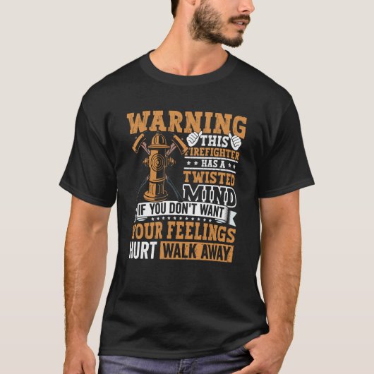 T-shirt Pompier pompier pompier pour hommes (Devant)