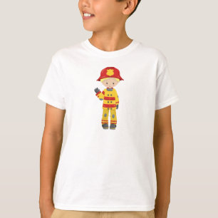 T-shirt pompier, Pompier, Pompiers, Cheveux blonds