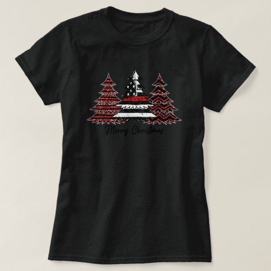 T-shirt Pompier pompier USA Drapeau Pins Arbres Pompier (Design devant)