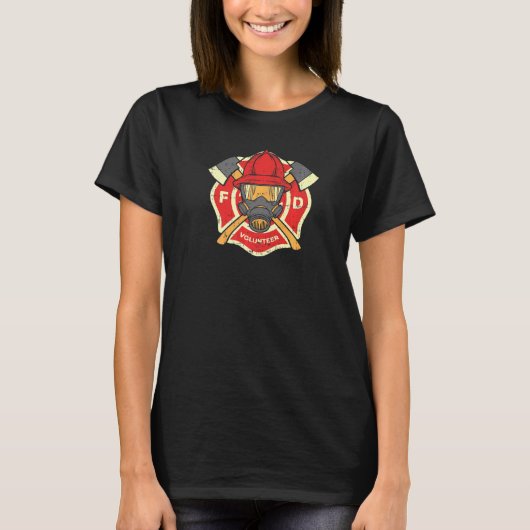 T-shirt Pompier pompier volontaire (Devant)
