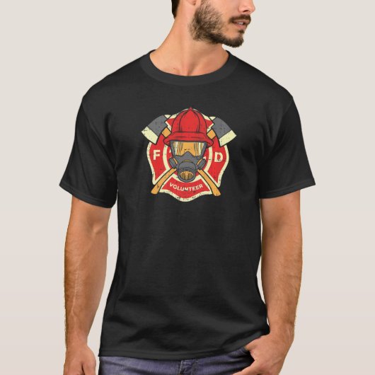 T-shirt Pompier pompier volontaire (Devant)