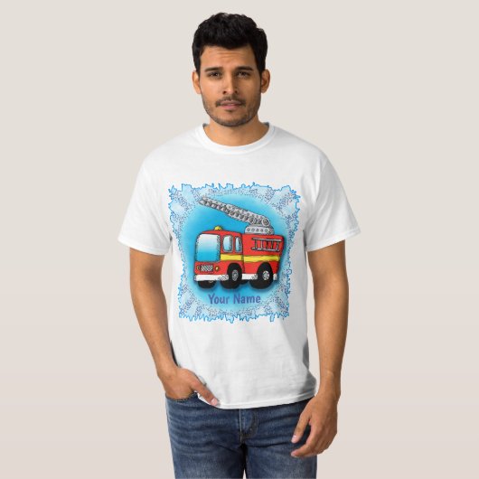 T-shirt Pompier Putt Putt Camion (Devant entier)