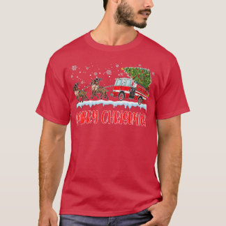 T-shirt Pompier Pyjama de Noël Joyeux Firet d'arbre de Noë