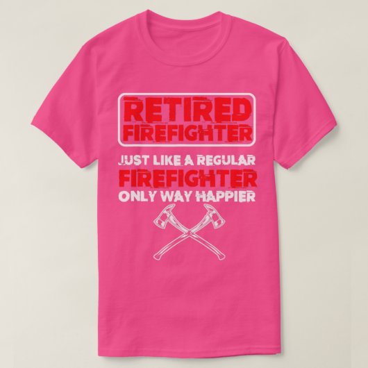 T-shirt Pompier retraité Service d'incendie pompier pompie (Design devant)