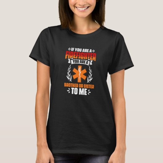 T-shirt Pompier Technicien Médicale d'urgence EMT Ambu (Devant)