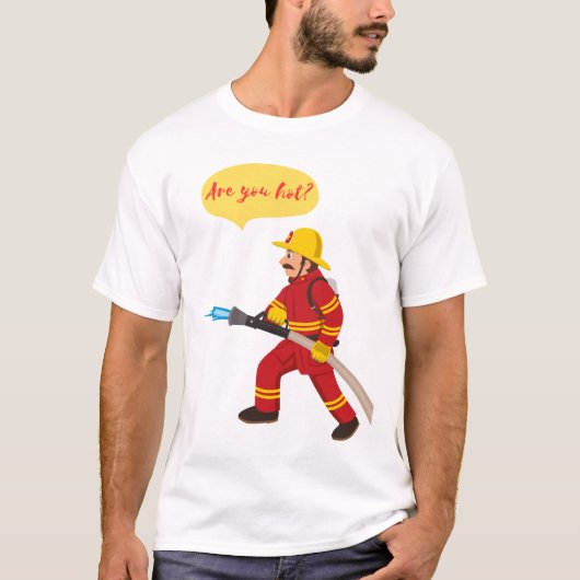 T-shirt pompier, tu as chaud ? (Devant)