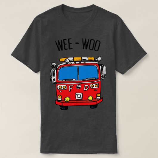 T-shirt Pompier Wee Woo (Design devant)