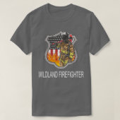 T-shirt Pompier Wildland Mince Cadeaux de pompiers de la L (Design devant)