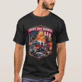 T-shirt Pompiers combattant les flammes (Devant)