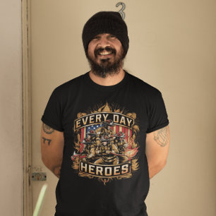 T-shirt Pompiers héros de tous les jours