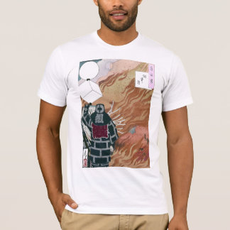 T-shirt Pompiers japonais en mer des flammes par