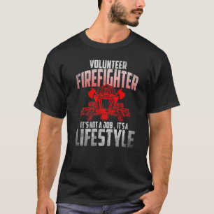 T-shirt Pompiers volontaires Hommes Pompiers Ce n'est pas 