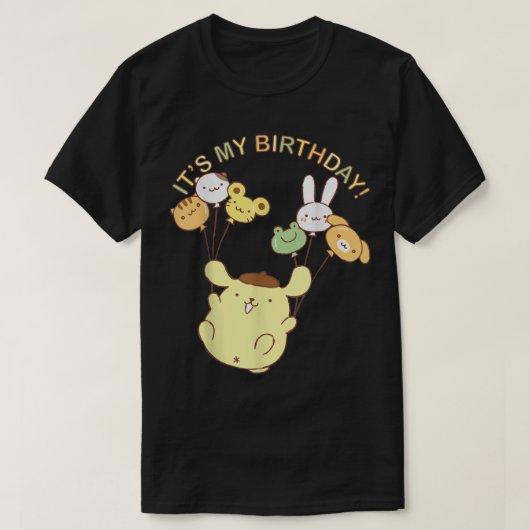 T-shirt Pompompurin C'Est Mon Anniversaire (Design devant)