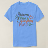 T-shirt Pompon Autumn Leaves (Design devant)