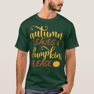T-shirt Pompon Autumn Leaves