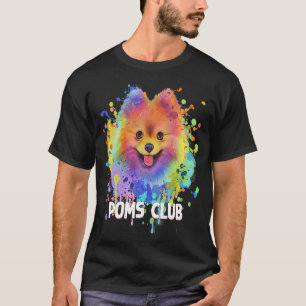 T-shirt Poms Club Poméranie Humour Pom Pom Animal Pun