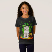 T-Shirt Pomsky Jour de la Saint Patrick Lover Irish Shamro (Devant entier)
