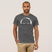 T-shirt Ponceuses grises cheveux et verres de Bernie (Devant entier)