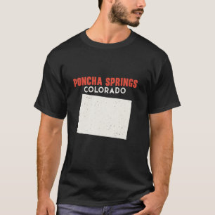 T-shirt Poncha Springs Colorado USA State America Travel C