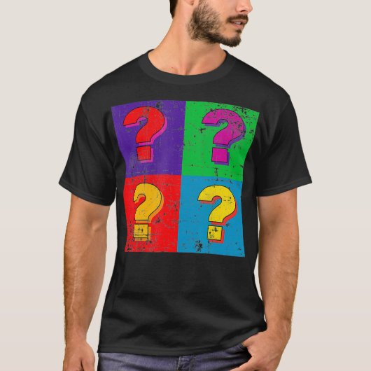 T-shirt Ponctuation grammaticale Marqueurs de question Ret (Devant)