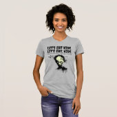 T-shirt Ponctuation Sauve des vies, zombies mangeons des e (Devant entier)
