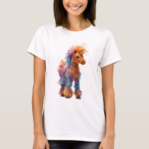 T-shirt Poney Arc-en-Ciel Majestueux du Coucher de Soleil