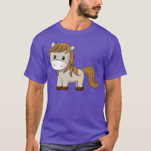 T-shirt Poney Cheval Mignon Kawaii toon 1