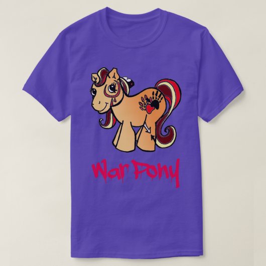 T-shirt poney de guerre (Design devant)