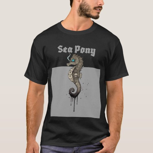 T-shirt Poney de mer (Devant)